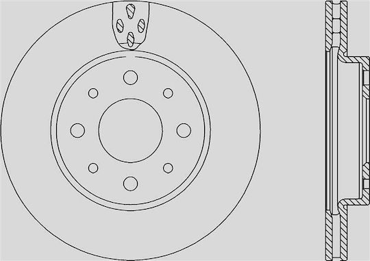 Open Parts Δισκόπλακα 1τμχ για Fiat Panda Ford Ka