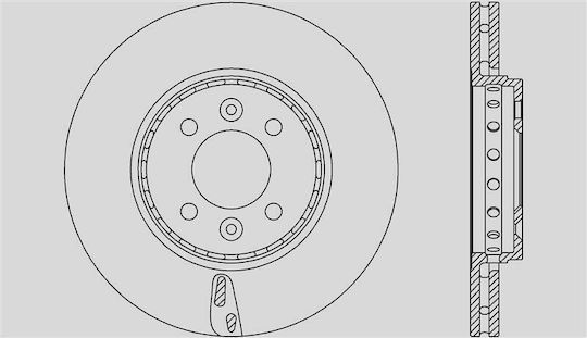 Open Parts Δισκόπλακα 1τμχ για Renault Captur