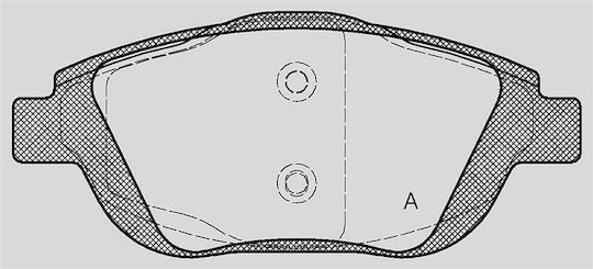Open Parts Bremsbelag für Citroen C3
