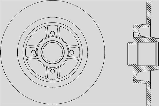 Open Parts Спирачен диск 1бр за Renault Гранд Сценик
