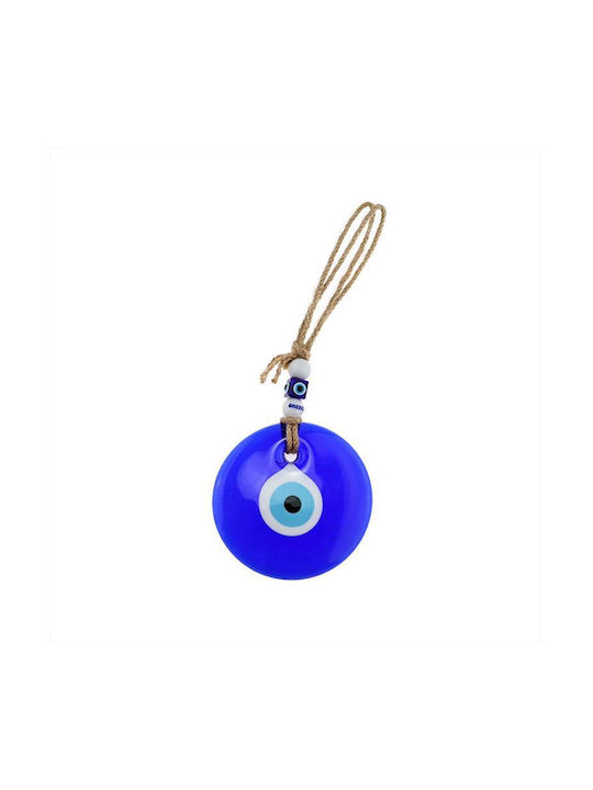 Handmade Hanging Lucky Charm Burner Blue made of Glass 1pcs