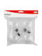 Hängendes Kugel Ornament Ornament Kunststoff Transparent 8cm Set 4Stück