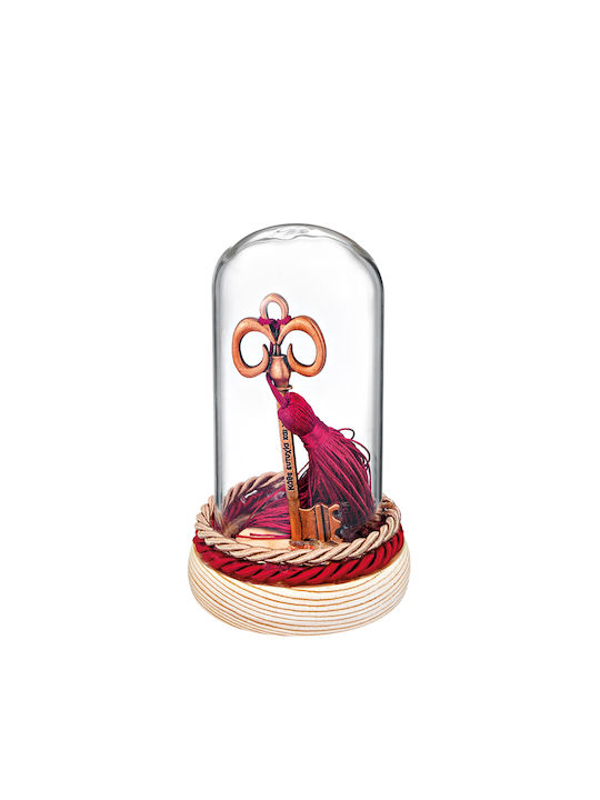 Adorex Tabletop Lucky Charm Basin Wrench Rose Gold made of Glass 1pcs