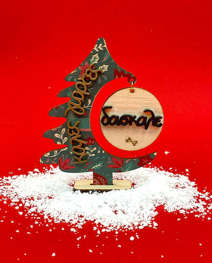 LifeLikes Tischplatte Glücksbringer Bäumchen Grün aus Holz 2cm 1Stück