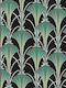 Wallpaper Vinyl Green L1000xW53cm Washable