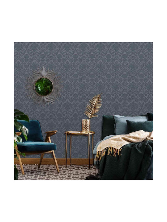 Wall Wallpaper Vinyl Blue 1000x53cm Washable