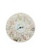 Antique Wall Clock Ceramic Ecru Ø23.6cm