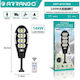 Arrango Street Solar Light 144W 1000lm Cold White 6000K with Motion Sensor and Remote Control IP65