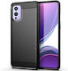 Techsuit Carbon Back Cover Σιλικόνης Μαύρο (OnePlus 9)