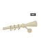 Zogometal Metallisch Vorhangstange Color More Mat Collection Einfach Φ25mm 160cm Beige