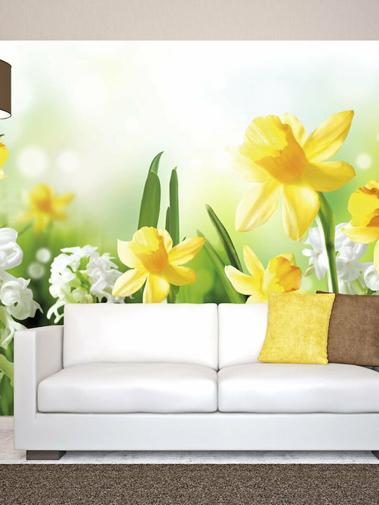 Wall Mural Fabric Yellow L100xW70cm