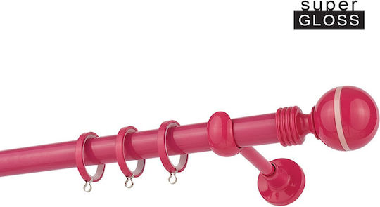 Zogometal Metalic Galerie pentru perdele Color Pop Collection Dublu cu șină Φ25mm 300buc Fuchsia