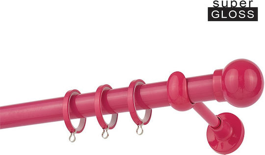 Zogometal Μεταλλικό Κουρτινόξυλο CP0058 Μονό Φ25mm 160εκ. Φούξια 4505 Zogometal Μεταλλικό Κουρτινόξυλο CP0058 Μονό Φ25mm 160εκ. Φούξια 4505