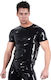 LateX Sexy Ανδρικό Body Μαύρο