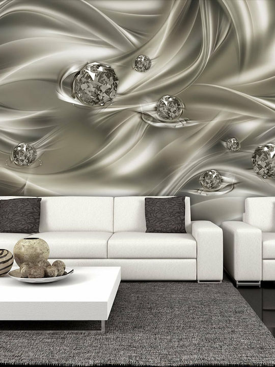 Wall Mural Fabric Silver L150xW105cm