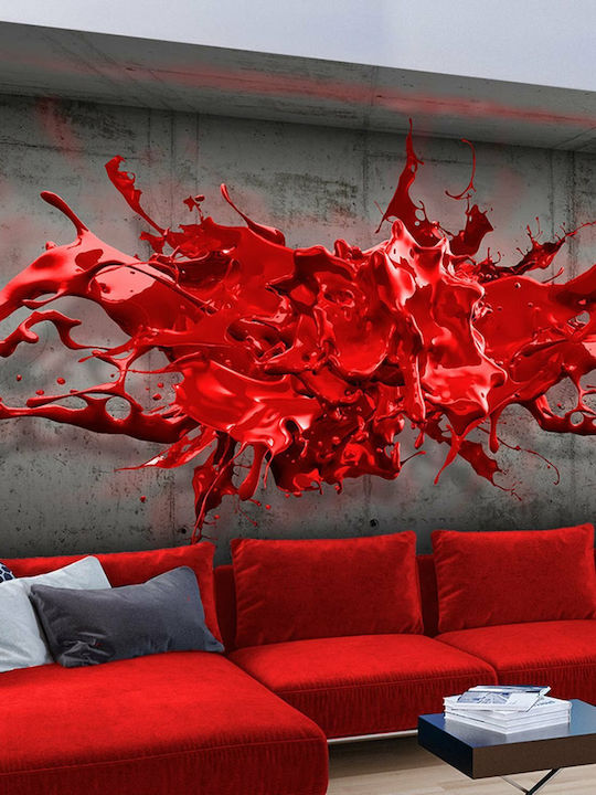 Wall Mural Fabric Red L200xW140cm