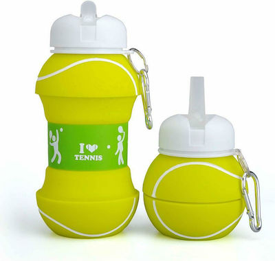 Kids Water Bottle Silicone Yellow 500ml