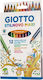 Giotto Stilnovo Set de creioane colorate cu vârf gros 12buc Pachet de 1 ambalaje