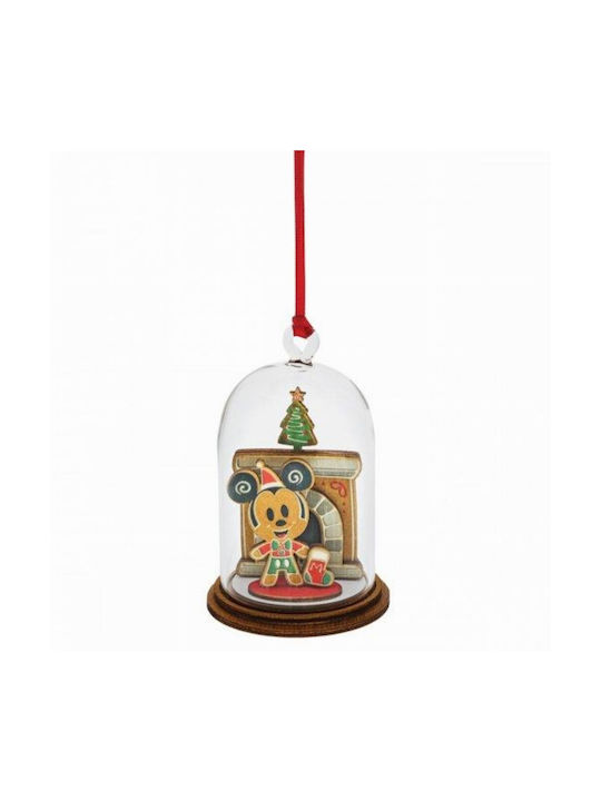 Enesco Ornament de Crăciun Moș Crăciun cu Pulbere de Aur cu Paiete