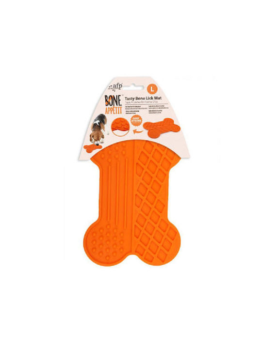 All For Paws Mat Plastic Jucărie Os de Câine Mici 20εκ. Portocaliu