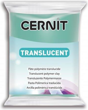 Cernit Translucent Polymer Clay Grüns 56gr