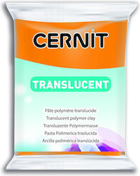 Cernit Translucent Полимерна Глина Оранжев 56гр