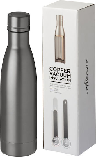 Pf Concept Μπουκάλι Θερμός Ανοξείδωτο 500ml Ασημί