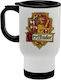 Koupakoupa Glass Thermos Stainless Steel 450ml White With Handle And Straw