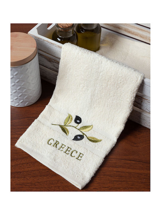 Silk Fashion Towel in Beige Color 30x50cm 12pcs