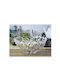 Homestyle Serving Bowl Round Glass Transparent with Diameter 11.5cm 6pcs
