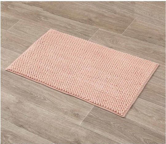 Αντιολισθητικό Πατάκι Μπάνιου Microfiber AT00010488 Ροζ 50x80εκ.