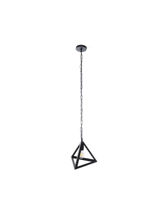 Stimeno Pendant Light Suspension for Socket E27 Black