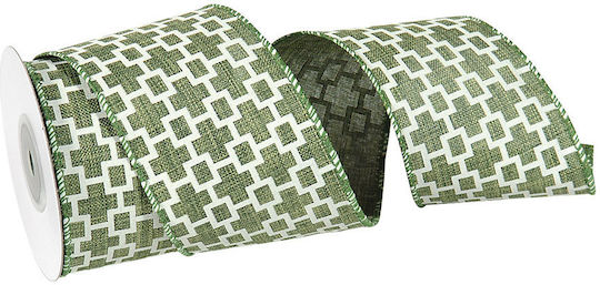 Stoff Band Monochrom Grün 10meters mit Breite 70mm