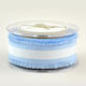 Kappa Decor Stoff Band Monochrom Blau mit Breite 30mm