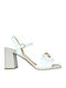 Leder Sandalen Weiß