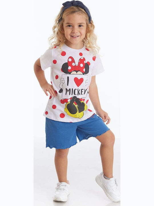 Disney Kids' Pajamas Summer White Minnie