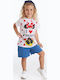 Disney Kids' Pajamas Summer White Minnie