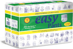 Ontex Easy Pants Scutece Lenjerie Intimă Pentru Incontinență Mare 18 Bucăți