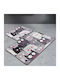 Chilai Home Rutschfest Set Badematten Synthetisch,Polyester/Cotton/Leather Rechteckig 359CHL2376 Gray 2Stück