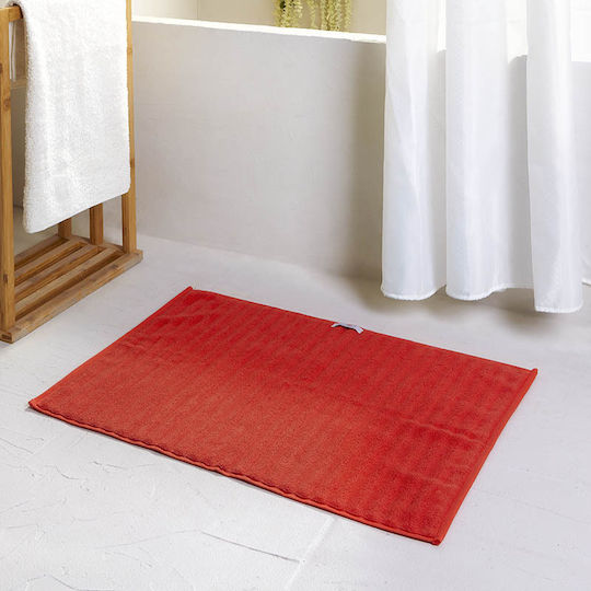 Fieldcrest Πατάκι Μπάνιου Βαμβακερό Κόκκινο 50x70εκ.