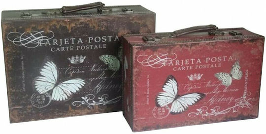 Etoile Set Cutii Decorative Lemnoase 2buc
