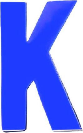 Sign with Text in Blue Color 3cm 6308000000044