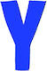Hausnummer in Blau Farbe 5cm 6308000000159