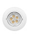 KT Lighting Στρογγυλό Μεταλλικό Χωνευτό Σποτ με Ντουί GU5.3 Μαύρο 1τμχ