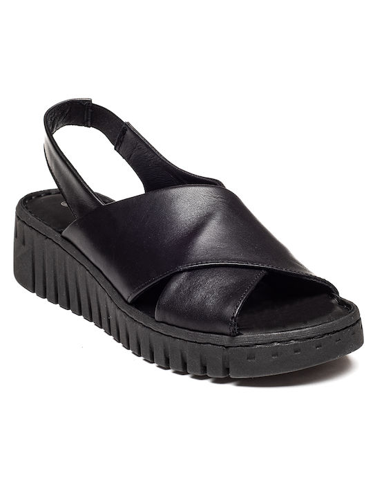 Air Anesis Leather Women's Sandals Black