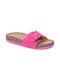 Voi & Noi Damen Flache Sandalen in Fuchsie Farbe