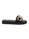 Seven Synthetic Leather Women's Sandals Black