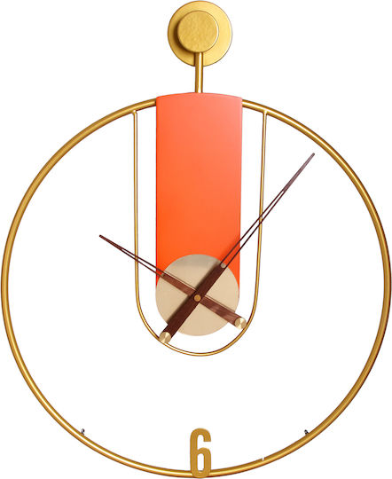 Melina's Collection Wanduhr Metallisch Gold 60x50cm