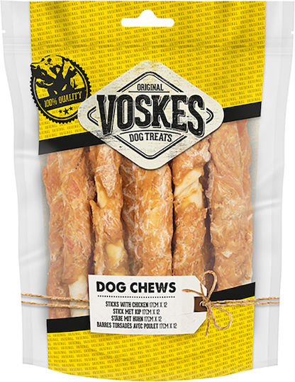 Voskes Voeders Dog Stick Treats Medium Breeds with Chicken 17cm 12pcs 23764.3574