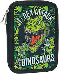 Back Me Up T-Rex Pencil Case Full with 2 Compartments Multicolored